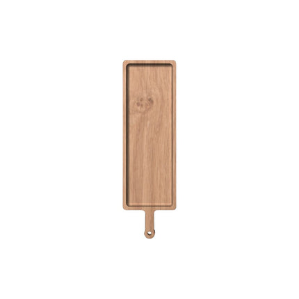 Platou pentru aperitiv și brânzeturi din lemn masiv de stejar - 50 x 15 cm