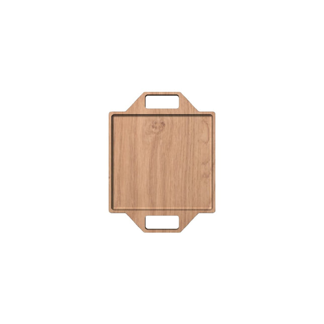 Platou pentru aperitiv și brânzeturi din lemn masiv de stejar - 50 x 38 cm