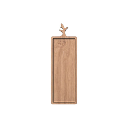 Platou pentru aperitiv și brânzeturi din lemn masiv de stejar - 50 x 16 cm