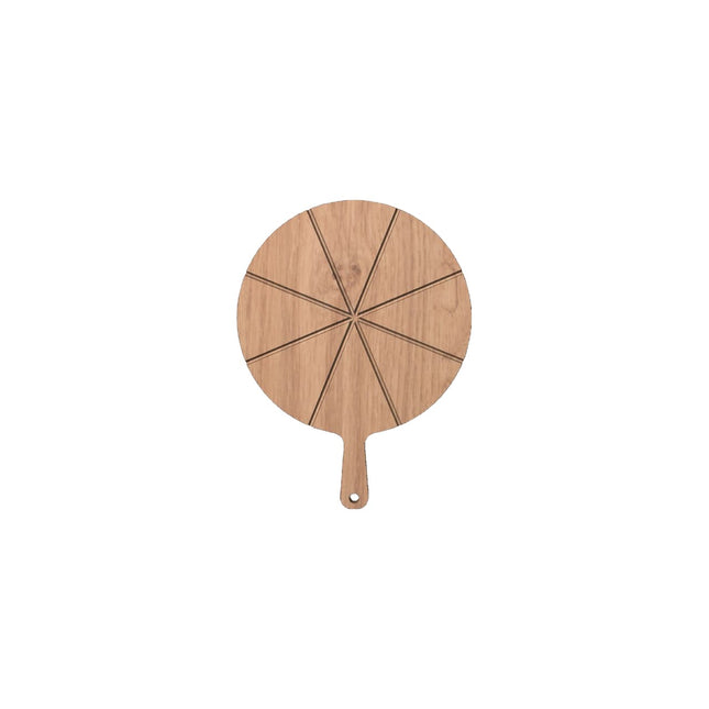 Platou pentru aperitiv și brânzeturi din lemn masiv de stejar - 50 x 38 cm