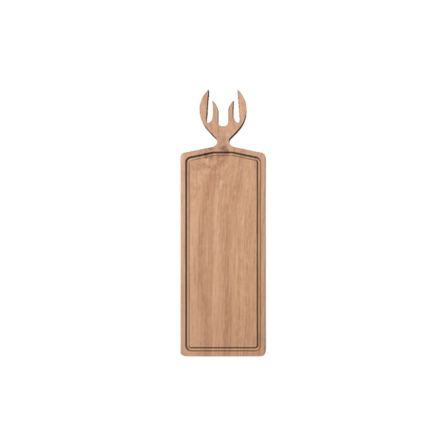 Tocător de bucătărie din lemn masiv de stejar - 50 x 16 cm